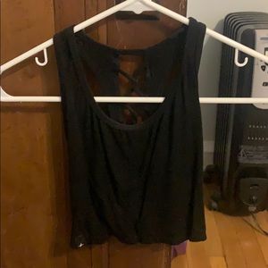 Black Ethos Workout Crop Top